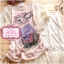 ชุดเดรส Set 2 ชิ้น ลายกระต่ายน้อยสีชมพูโอรสน่ารัก (พร้อมสร้อยคอโบว์)