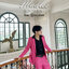 พร้อมเช่า ชุดสูทชาย สีชมพูบานเย็น ทรงเข้ารูป Slim-cut (พร้อมเสื้อกั๊ก) สำเนา