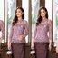Pro-order ชุดเช่า ชุดไทยคุณแม่ เสื้อลูกไม้สีกะปิ คอปีน ผ้าซิ่น แยกชิ้น เรียบหรู **สามารถเลือกเปลี่ยนกระโปรงแบบที่ต้องการได้**