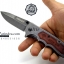 มีดพับ Boker ด้ามฝังไม้ ลายสีเทาหม่น MANU FAKTUR SOLINGEN (OEM)