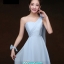 พร้อมเช่า ชุดราตรีสั้น สีฟ้าอ่อน ชุดเพื่อนเจ้าสาว Blue-001D