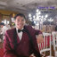 พร้อมเช่า ชุดสูททักซิโด้ สีเบอร์กันดี ปกกล้วย Tuxedo Suit with Shawl Collars (พร้อมเสื้อกั๊ก)
