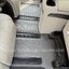 ผ้ายางปูพื้นรถตู้ BYD Denza D9 ปู พรมกระดุมสีเทาขอบเทา เข้ารูป เต็มคัน
