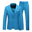 Pre-order ชุดสูทชาย สีฟ้าน้ำทะเล สไตล์เกาหลี พร้อมเสื้อกั๊ก