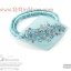 Rena chris ยางรัดผมสี่เหลี่ยมแต่งคริสตัล Swarovski (Emerald)