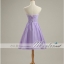 พร้อมส่ง ชุดราตรีสั้น ชุดเพื่อนเจ้าสาว สีม่วงอ่อน Lavender Lv-001C