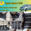พรมรถตู้ toyota alphard ปี 2003 ปูพรม6D สีดำด้ายทอง ลายเคฟล่า