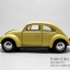 โมเดลรถเหล็กรถเต่า Volkswagen 1967 อัตราส่วน 1:32 สีเหลืองอ่อนงาช้าง