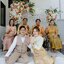 พร้อมเช่า ชุดแต่งงานไทยประยุกต์ สีทอง แขนยาว