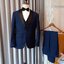 พร้อมเช่า ชุดสูททักซิโด้ สีกรมท่า ปกกล้วย (พร้อมเสื้อกั๊ก) Tuxedo Suit with Shawl Collars
