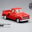 โมเดลรถเหล็กรถจำลอง CHEVROLET Chevy Stepside Pick-up 1955 สีแดง