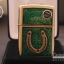 ไฟแช็ค Zippo แท้ "Zippo 29243, Horseshoe & Clovers Emblem, Brushed Brass Finish " แท้นำเข้า 100%
