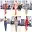 พร้อมเช่า ชุดเดรสเข้ารูป ผ่าหน้าขา ผ้า silk polyester คัตติ้งเฉียบ สีแดง