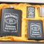 ชุดกระป่องสแตนเลส Jack Daniel's อย่างดี สำหรับพกพา สีดำผิวด้าน