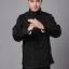 Preorder ชุดจีน ชาย เสื้อผ้าแพร สีดำ/ เทาเงิน ใส่ได้สองด้าน