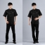 Pre-order ชุดจีน เสื้อจีนชาย แขนสั้น สีดำ