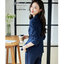 Pre-order เสื้อสูทผู้หญิง สีกรมท่า ทรงสลิม เข้ารูป