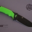 มีดใบตายเดินป่า Ganzo Hunting Survival Knife กานโซ่ รุ่น G-801 LG สีเขียวอ่อนตัดดำ ของแท้ 100%