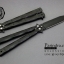 มีดบาลีซอง Balisong มีดควง มีดปีกผีเสื้อ ด้ามปล้องลำไผ่ สีดำ ดาบน้ำเงิน ขนาด 9 นิ้ว BLA022