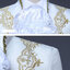 Pre-order ชุดสูทชาย สไตล์ยุโรป ปักงานละเอียด สีแดง
