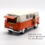 โมเดลรถเหล็ก รถตู้โฟล์ค รถเต่า Volksawagen Classical bus 1962 สีส้ม