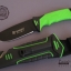 มีดใบตายเดินป่า Ganzo Hunting Survival Knife กานโซ่ รุ่น G-801 LG สีเขียวอ่อนตัดดำ ของแท้ 100%