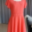 พร้อมส่ง ชุดออกงาน ชุดเดรสชีฟอง Slim Design สีแสด (เหลือเฉพาะไซส์ L,XL,XXL)