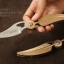 มีดพับรูปขนนกสีทอง KNIFE ดีไซน์สวย ขนาด 7.25 นิ้ว