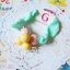 Aznavour /GRAIN DE BEAUTE ยางรัดผมเซลลูโลสลูกกวาดโทนพาสเทล ( Mint )