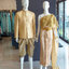 พร้อมเช่า ชุดแต่งงานไทยประยุกต์ สีทอง (ราคาเช่าเป็นคู่)