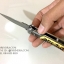 มีดพับสปริง stainless ขนาดพกพา ด้ามลายเขา
