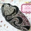Rena chris กิ๊บสปริงหัวใจขนาดใหญ่ประดับคริสตัล Swarovski AB หรูหราค่ะ (Black) ลด 30%