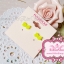 Aznavour ต่างหู, ตุ้มหู เซลลูโลสโบว์มินิ ( Neon Yellow )