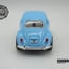 โมเดลรถเหล็กรถเต่า Volkswagen 1967 อัตราส่วน 1:32 สีฟ้าอ่อน ประตูขาว