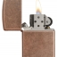 ไฟแช็คซิปโป้ ผิวลายทองแดงโบราณ Zippo 301FB Antique Copper Reddish Bright Metallic แท้นำเข้า 100%