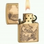 ไฟแช็ค Zippo แท้ "Zippo Where Eagles Dare Emblem Brushed Brass " # 20854 แท้นำเข้า 100%