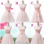 พร้อมเช่า ชุดราตรีสั้น สีโอโรส ไหล่เฉียง แต่งลูกไม้ กระโปรงหน้าสั้นหลังยาว ชุดเพื่อนเจ้าสาว Pink-004C