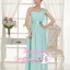 พร้อมเช่า ชุดราตรียาว เกาะอก ไหล่เดียว สีเขียว แอปเปิ้ล (สีเขียวอ่อน) * มี XXXL