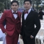 พร้อมเช่า ชุดสูทชาย สีไวน์แดง เข้ารูป พร้อมเสื้อกั๊ก