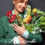 พร้อมเช่า ชุดสูทชาย สีเขียว ลายทางเก๋ๆ (พร้อมเสื้อกั๊ก)