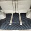 พรมรถตู้ toyota alphard ปี 2003 ปูพรม6D สีดำด้ายทอง ลายเคฟล่า