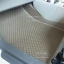 ยางปูพื้นรถยนต์เข้ารูป Toyota Vios 2012 กระดุมสีน้ำตาลขอบครีม