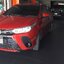 พรมรถยนต์ Toyota Yaris 2021 ปูพรมVVIP สีดำด้ายแดง เต็มคัน
