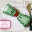 BoBo Collection กิ๊บสปริงโบว์ลายฉลุ ขนาดใหญ่ สีเขียว