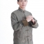 Pre-order ชุดจีน เสื้อจีนชาย แขนยาว สีเทา