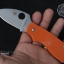 มีดพับ Spyderco Lady Bug ด้ามสีส้ม มีดพกน่ารัก คมกริบ ขนาด 6 นิ้ว (OEM)