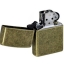 ไฟแช็ค Zippo แท้ ผิวลายทองเหลืองโบราณ "Zippo 201FB Antique Brass Finish" แท้นำเข้า 100%