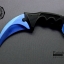 มีดคารัมบิต (Karambit) ใบสีน้ำเงิน