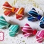 BoBo Collection กิ๊บติดผมโบว์ลายเส้นน่ารัก (ส้ม)