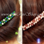 Aznavour & GrainDeBeaute หวีสับ หวีเสียบเซลลูโลสคริสตัลโทนฟ้า-เขียว ขนาดใหญ่